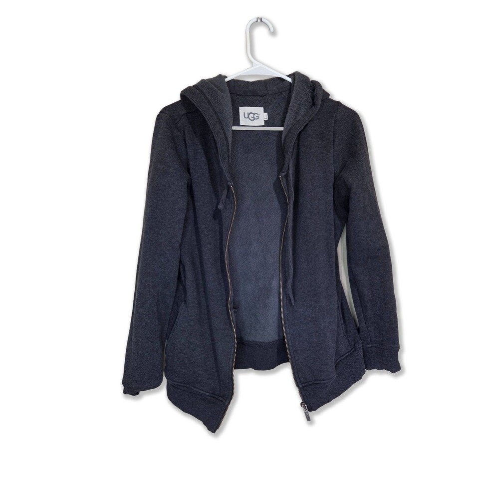 UGG Women's Sarasee Charcoal Gray Full Zip Hoodie Size Small